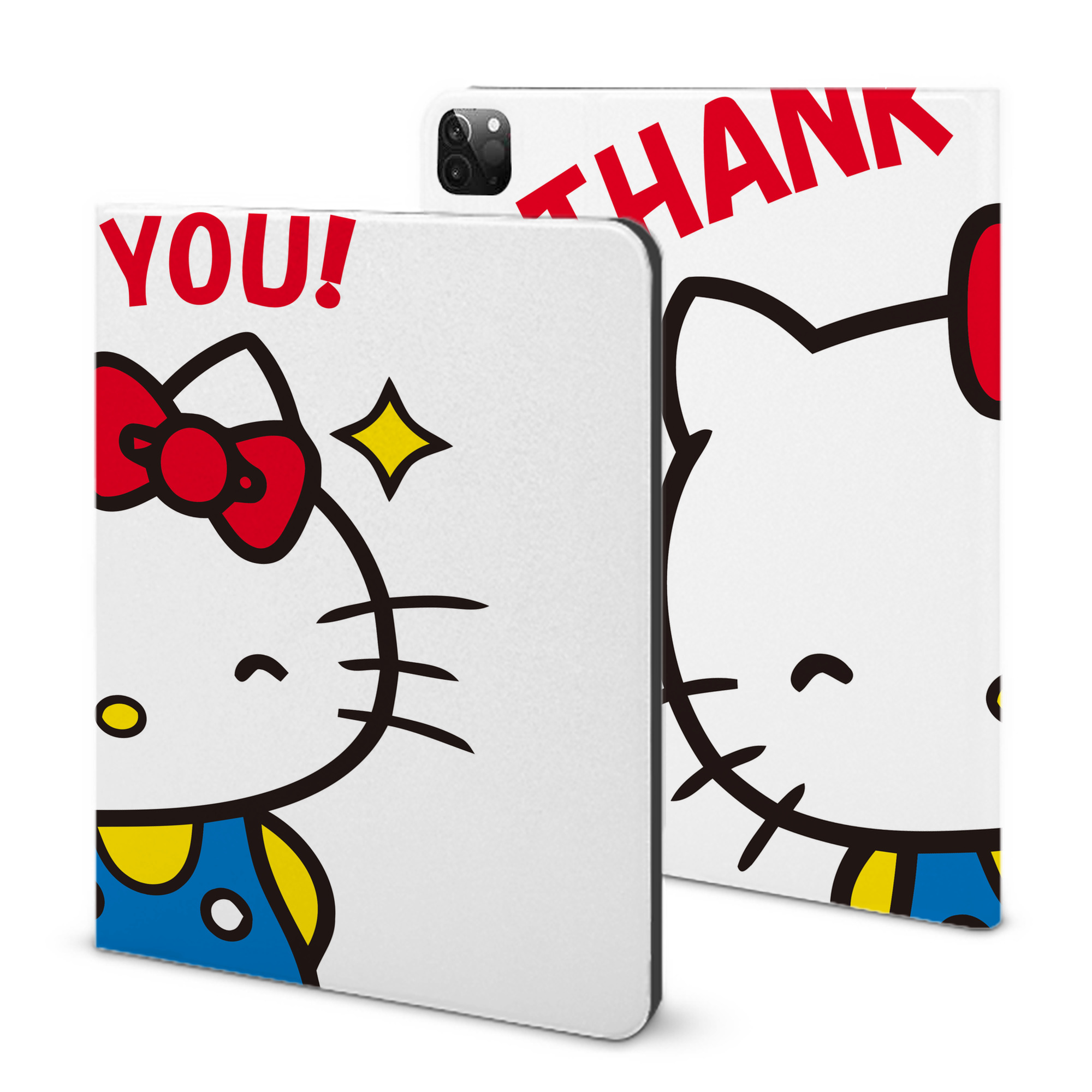 （画像用） Hello Kitty ハローキティ IPadケース ペンホルダー付き ブックスタイルデザイン